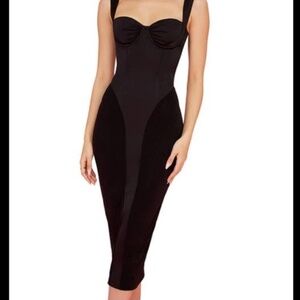 SOLD OUT! NWOT House of CB ARIELLE ~HTF Fuller Cup~ CORSET Midi FREE SHIP!
